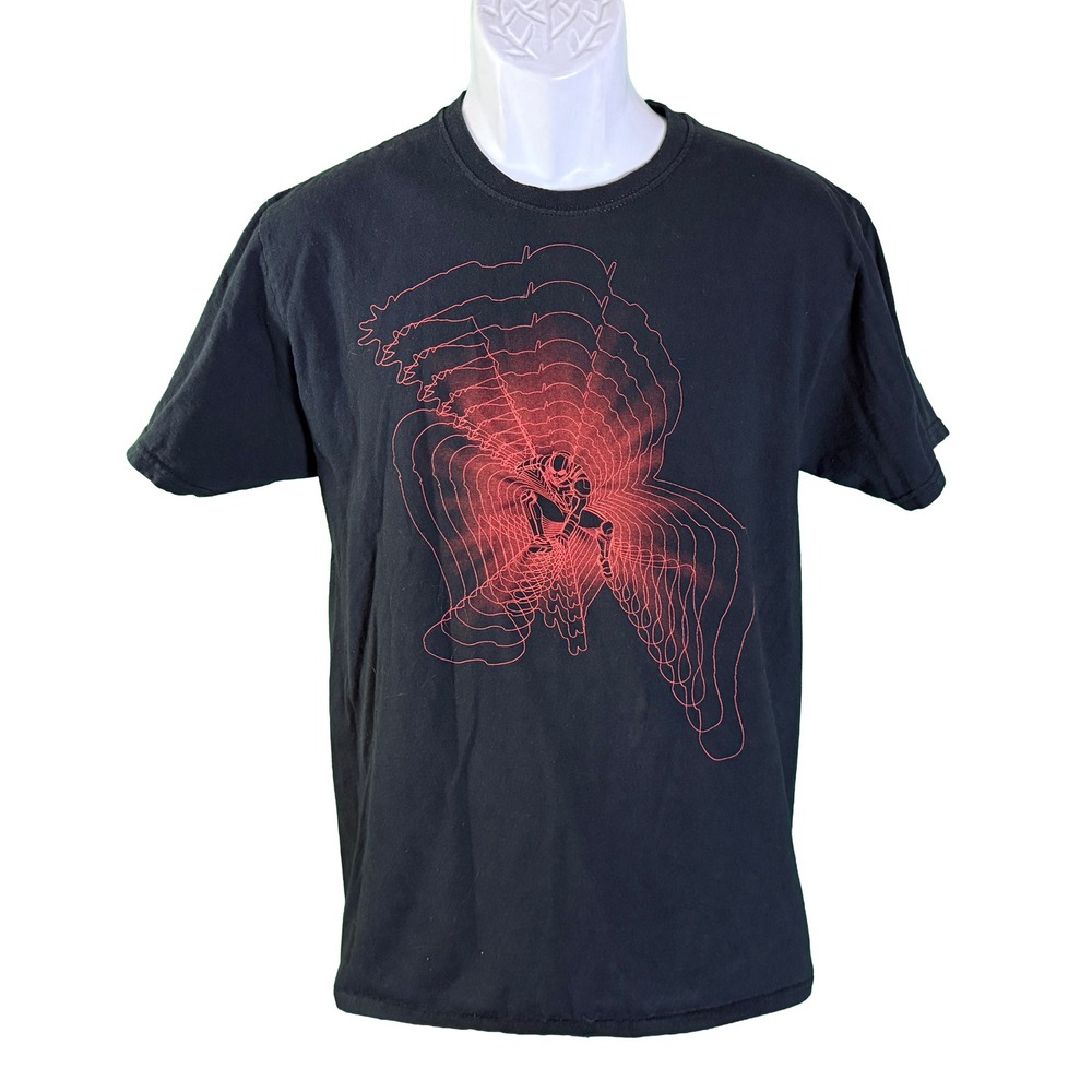 Marvel T-Shirt Kids Medium Black Iron Man Loot Crate Graphic Tee Short Sleeve